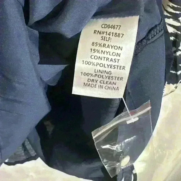 TCEC Barba Sleeveless Ruffle Dress Multi Colored Sheath Size Medium - Picture 7 of 9